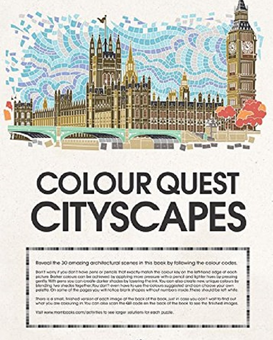 Паперова книга «Colour Quest Cityscapes», автор Джон Вудкок - фото №2 - мініатюра