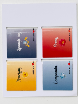  «Набір магнітних закладок для книг Bookmarks Floral #5 4 шт (02023013)», бренда Bookmarks - фото №2 - миниатюра