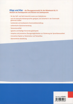 Бумажная книга «Klipp und Klar. Ubungsgrammatik Mittelstufe Deutsch B2/C1 + CD-ROM», автор Кристиан Фандрих - фото №2 - миниатюра