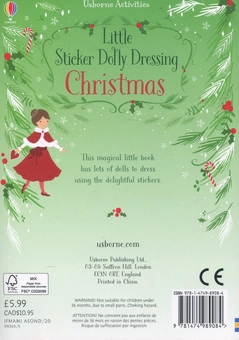 Бумажная книга «Little Sticker Dolly Dressing Christmas», автор Фиона Уотт - фото №2 - миниатюра