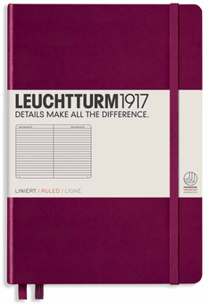  «Блокнот Leuchtturm1917 Medium Линия Винный (359691)», бренда Leuchtturm1917 - фото №1 - миниатюра