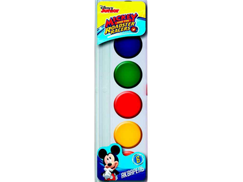  «Акварель Міцар Mickey Mouse 6 кольорів (Ц697010У)», бренду Мицар - фото №2 - мініатюра
