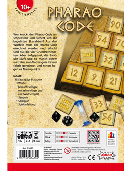 «Настольная игра Amigo Pharaoh Code (16420)», бренда Amigo Spiel - фото №4 - миниатюра