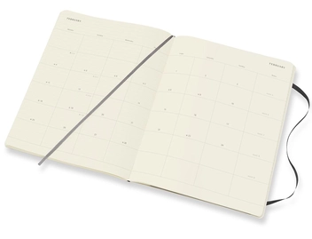 «Ежемесячник Moleskine на 2019 год черный (DSB12MN4Y19)», бренда Moleskine - фото №5 - миниатюра