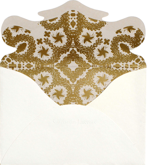 Бумажная книга «Oro Y Plata Correspondence Diecut Boxed Notecards» - фото №4 - миниатюра