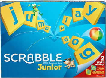  «Настольная игра Mattel Scrabble Junior (Y9667)», бренда Mattel - фото №1 - миниатюра