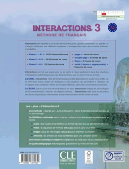 Паперова книга «Interactions 3 methode de francais», автор Гаель Креп'є - фото №2 - мініатюра