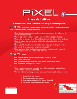 Паперова книга «Pixel: Livre de l'Eleve 4 (+DVD)», автор Сільві Шмітт - фото №2 - мініатюра