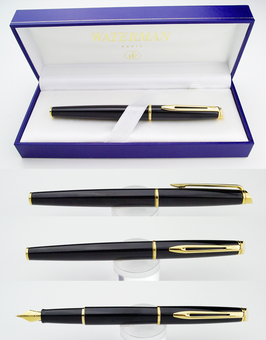  «Ручка-роллер Waterman Hemisphere Black (42 053)», бренда Waterman - фото №2 - миниатюра