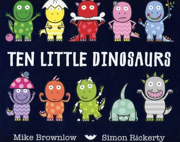 Бумажная книга «Ten Little Dinosaurs», автор Майк Браунлоу - фото №1 - миниатюра