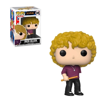  «Коллекционная фигурка Funko Pop! Def Leppard Rick Allen (40127)», бренда Funko Pop - фото №4 - миниатюра