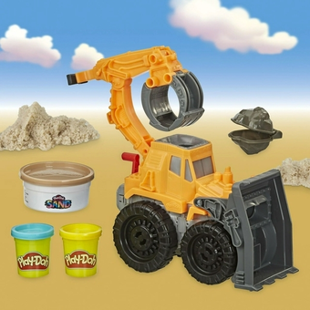 «Набір для творчості Play-Doh з пластиліном Кар'єрний навантажувач (5010993696451)», бренда Hasbro - фото №3 - миниатюра