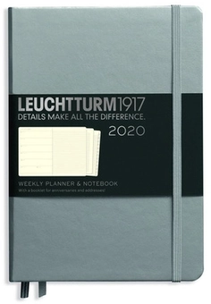  «Еженедельник с заметками Leuchtturm1917 2020 Metallic Edition Серебристый (359892)», бренда Leuchtturm1917 - фото №1 - миниатюра