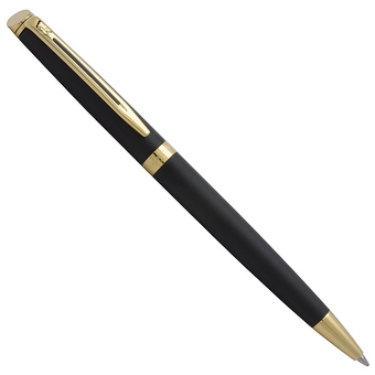  «Шариковая ручка Waterman Hemisphere Matt Black GT (22 003)», бренда Waterman - фото №1 - миниатюра