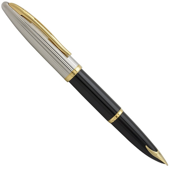  «Перова ручка WATERMAN DeLuxe Black Silver (11 200)», бренду Waterman - фото №1 - мініатюра
