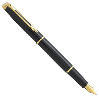  «Перьевая ручка Waterman Hemisphere Black GT (12 053)», бренда Waterman - фото №1 - миниатюра