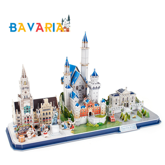  «Тривимірна головоломка-конструктор CubicFun City Line Bavaria», бренда Cubic Fun - фото №1 - миниатюра