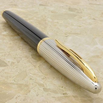  «Ручка-ролер WATERMAN DeLuxe Black Silver (41 200)», бренду Waterman - фото №2 - мініатюра