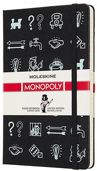  «Записник Moleskine Monopoly середній лінія чорний (LEMOQP060)», бренду Moleskine - фото №1 - мініатюра