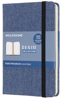  «Карманная записная книга Moleskine Denim в линию антверпен синий (LCDNB2MM710)», бренда Moleskine - фото №1 - миниатюра