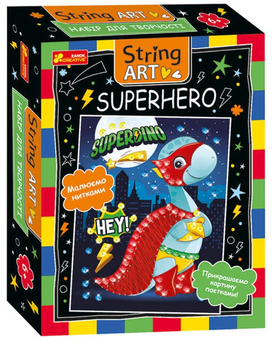  «Набор для творчества Ranok-Creative String ART Superhero (10100522У)», бренда Ranok-Creative - фото №1 - миниатюра