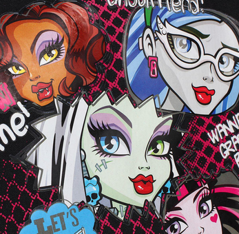  «Сумка-почтальон Monster High Граффити (22126)», бренда Росмэн-Пресс - фото №3 - миниатюра