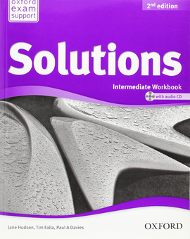 Паперова книга «Solutions 2nd Edition Intermediate: Workbook and Audio CD Pack», авторів Джейн Хадсон, Тім Фалья, Пол А. Девіс - фото №1 - мініатюра
