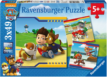  «Пазл Ravensburger 3х49 Собачий патруль (09369_4)», бренду Ravensburger - фото №1 - мініатюра