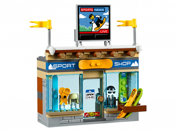  «Конструктор LEGO City Гірськолижний курорт 806 деталей (60203)», бренду LEGO - фото №4 - мініатюра