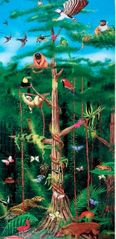  «Пазл напольный Джунгли 100 эл Rain Forest Melissa&Doug (MD10444)», бренда Melissa & Doug - фото №3 - миниатюра