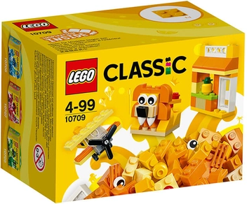  «Конструктор LEGO Classic Помаранчева творча коробка 60 деталей (10709)», бренду LEGO - фото №1 - мініатюра