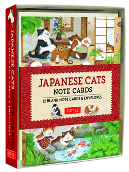 Паперова книга «Japanese Cats Note Cards» - фото №2 - мініатюра