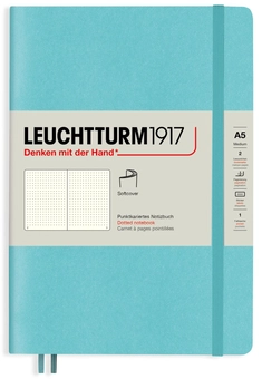  «Блокнот Leuchtturm1917 Rising Colours Aquamarine Точка (363407)», бренда Leuchtturm1917 - фото №1 - миниатюра