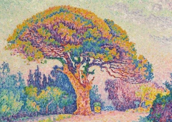  «Открытка Tushita Paul Signac The Pine Tree at Saint Tropez», бренда Tushita - фото №1 - миниатюра