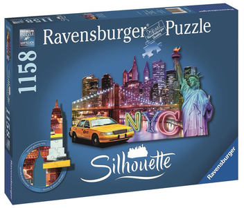  «Силуэт-пазл Ravensburger Нью-Йорк 1158 элементов (RSV-161539)», бренда Ravensburger - фото №1 - миниатюра