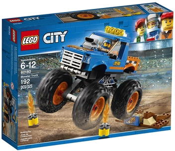  «Конструктор LEGO City Грузовик-монстр 192 детали (60180)», бренда LEGO - фото №1 - миниатюра