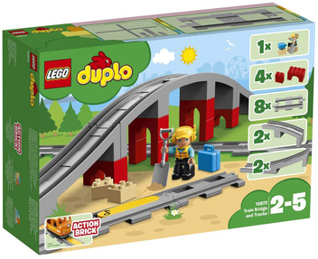  «Конструктор LEGO DUPLO Залізничний міст 26 деталей (10872)», бренду LEGO - фото №1 - мініатюра