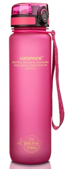  «Пляшка для спортзалу Uzspace 950 мл рожева (3038pink)», бренду Uzspace - фото №1 - мініатюра