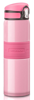  «Термос Uzspace 410 мл розовый (4055pink)», бренда Uzspace - фото №1 - миниатюра