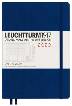  «Еженедельник в колонках Leuchtturm1917 2020 Темно-синий (360021)», бренда Leuchtturm1917 - фото №1 - миниатюра