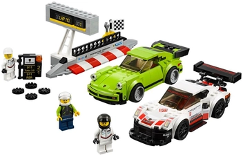  «Конструктор LEGO Speed Champions Porsche 911 RSR и 911 Turbo 3.0 391 деталь (75888) », бренда LEGO - фото №2 - миниатюра