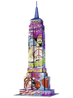  «3D Пазл Ravensburger Эмпайр Стейт Билдинг в стиле поп-арт 216 элементов (RSV-125999)», бренда Ravensburger - фото №2 - миниатюра