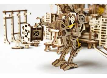  «Механический 3D пазл Ukrainian Gears Фабрика роботов (70039) », бренда Ukrainian Gears / UGears - фото №3 - миниатюра