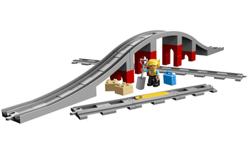  «Конструктор LEGO DUPLO Залізничний міст 26 деталей (10872)», бренду LEGO - фото №3 - мініатюра
