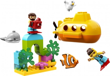  «Конструктор LEGO DUPLO Путешествие субмарины 24 детали (10910)», бренда LEGO - фото №2 - миниатюра