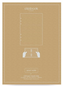  «Комплект бланків для органайзера Filofax Clipbook в лінію A5 white (345003-1)», бренду Filofax - фото №1 - мініатюра