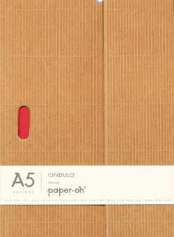  «Записная книжка Paper-Oh Ondulo A5 бежевая нелинованная (OH9115-8)» - фото №1 - миниатюра