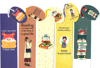 «Набор закладок для книг Bookmarks Look better with a book 5 шт (0000000000369)», бренда Bookmarks - фото №1 - миниатюра