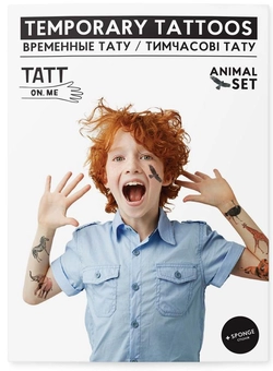 «Временные тату TATTon.me Animal Set», бренда TATTon.me - фото №1 - миниатюра