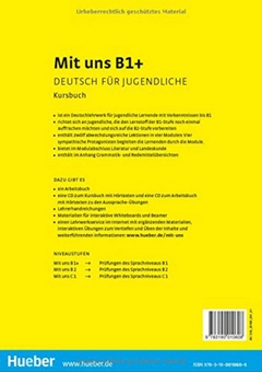 Паперова книга «Mit uns B1+ Kursbuch», авторів Крістіан Сеут, Анна Брейтсаметтер, Клаус Лілл, Маргарета Томасен - фото №2 - мініатюра